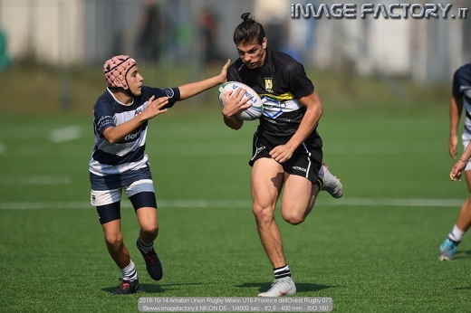 2018-10-14 Amatori Union Rugby Milano U16-Province dellOvest Rugby 077